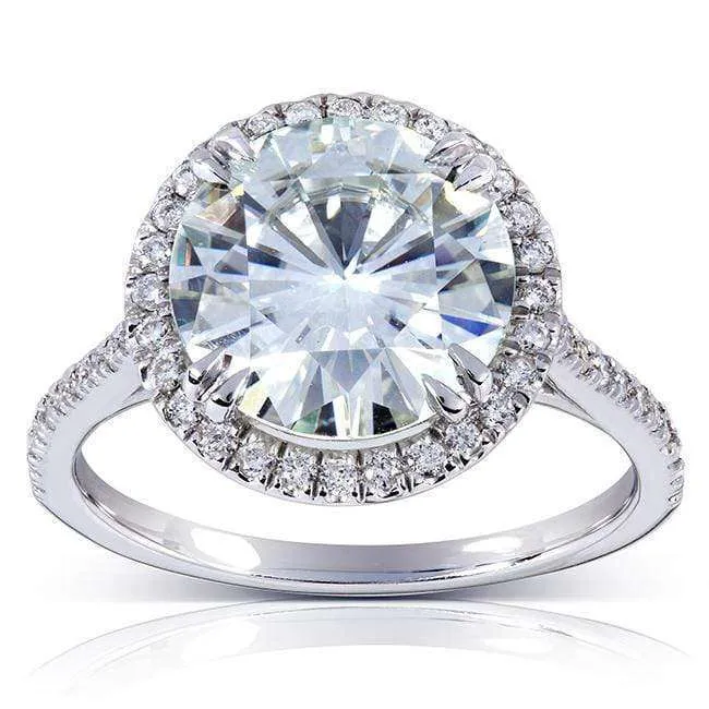 3-1/3ct.tw Original Round 9.5 Halo Ring