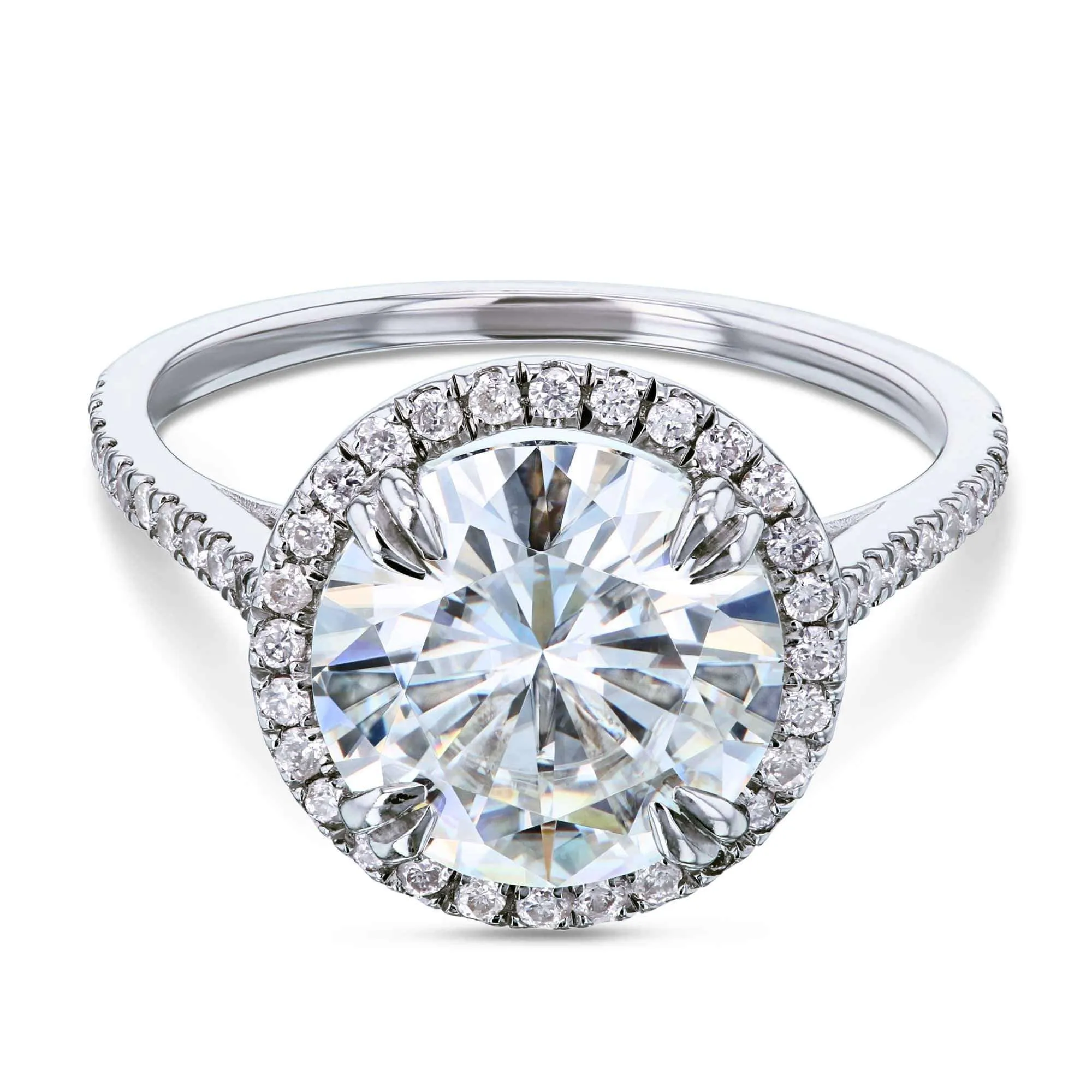 3-1/3ct.tw Original Round 9.5 Halo Ring