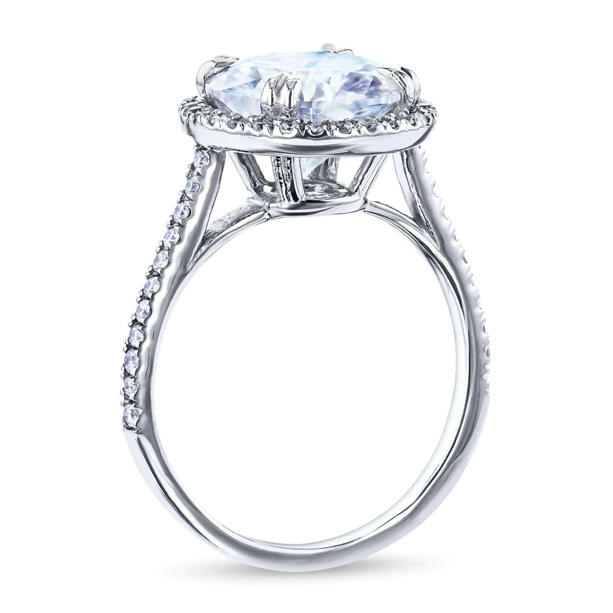 3-1/3ct.tw Original Round 9.5 Halo Ring