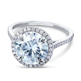 3-1/3ct.tw Original Round 9.5 Halo Ring