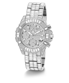 40th Anniversary Limited Edition GUESS Ladies Silver Tone Multi-function Watch