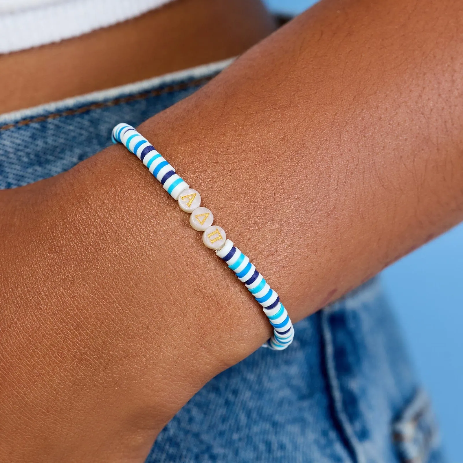 Alpha Delta Pi Stretch Bracelet