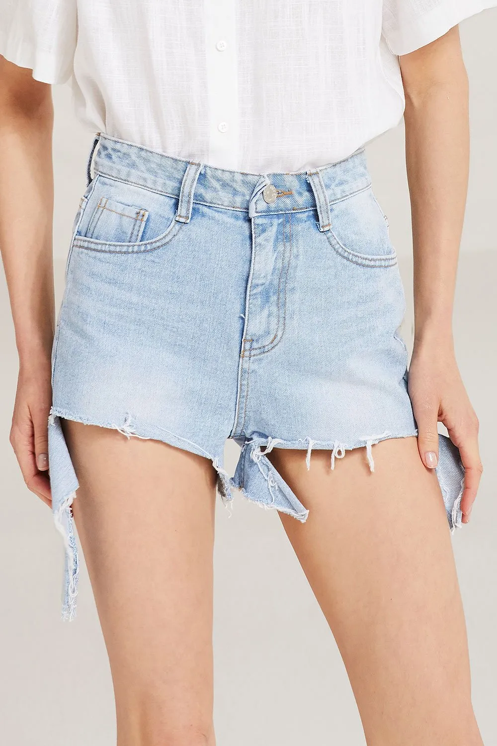 Andi Cut Off Denim Shorts