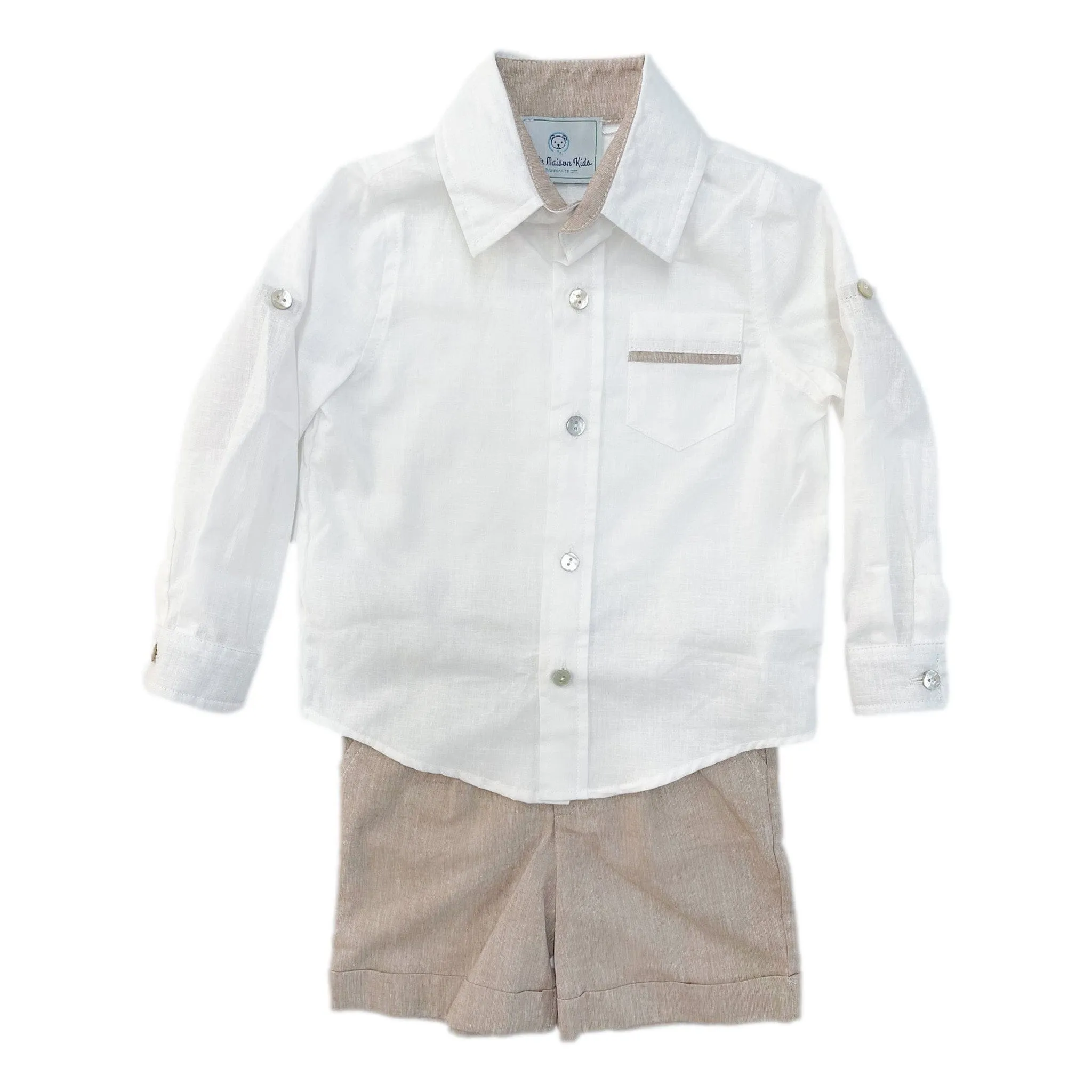 Ashton Linen Top and Shorts Set