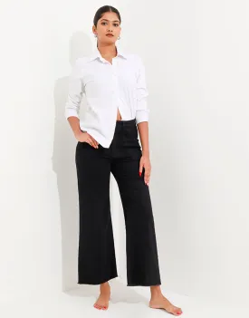 Baggy Wide Leg Jeans with Deep Pockets