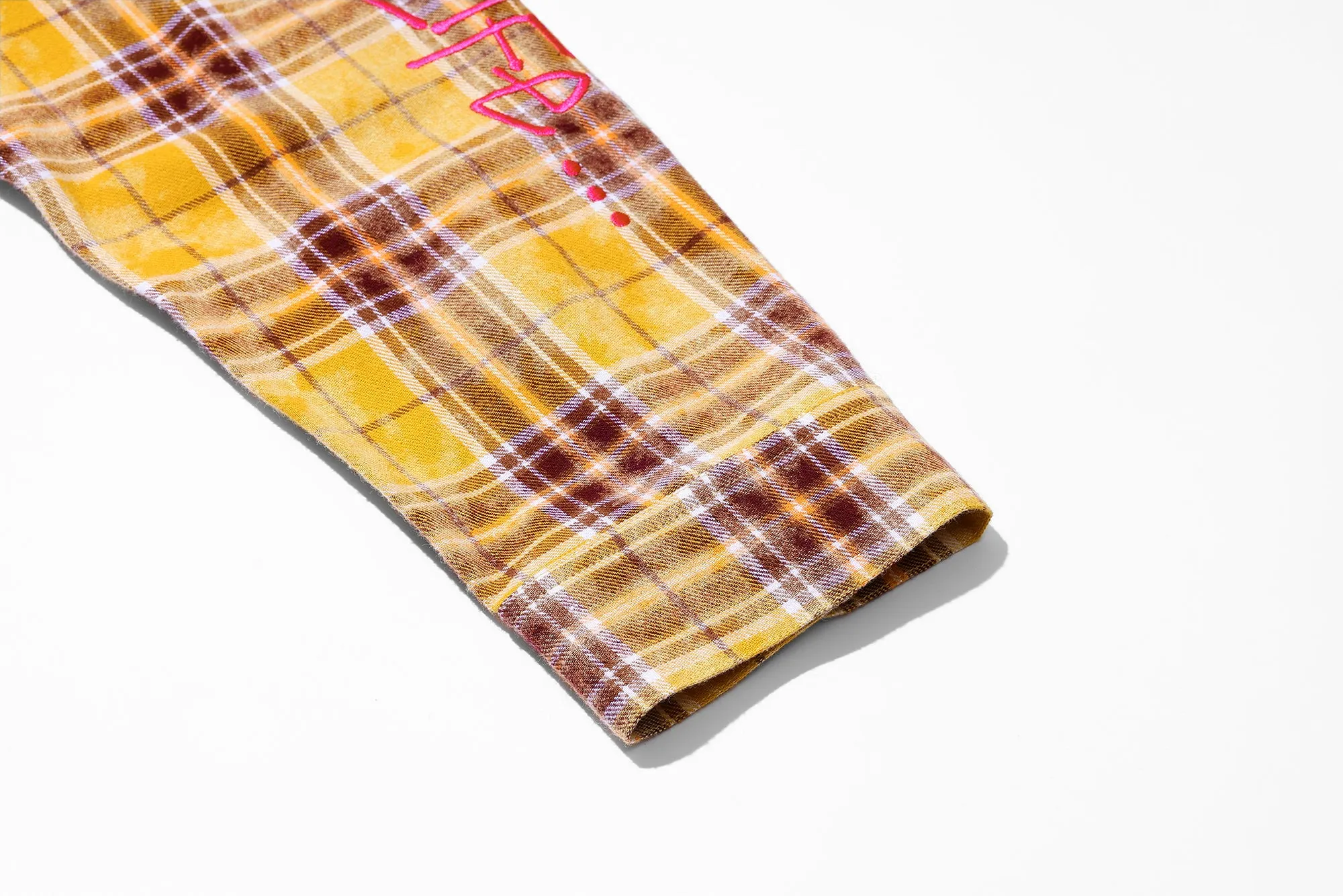 BEASTER Washed Haze Plaid Shirt