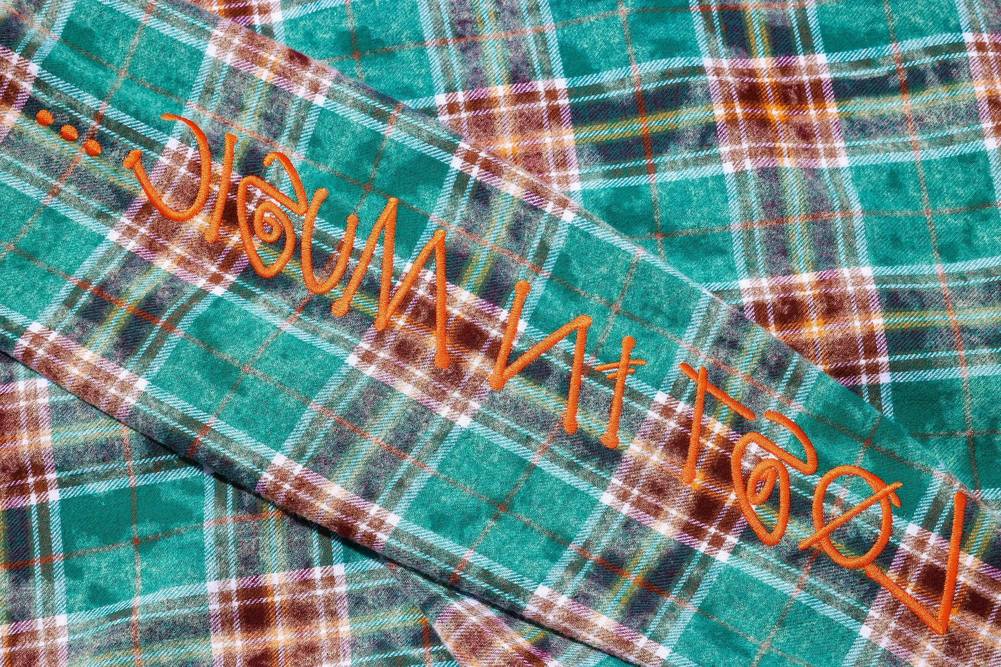 BEASTER Washed Haze Plaid Shirt