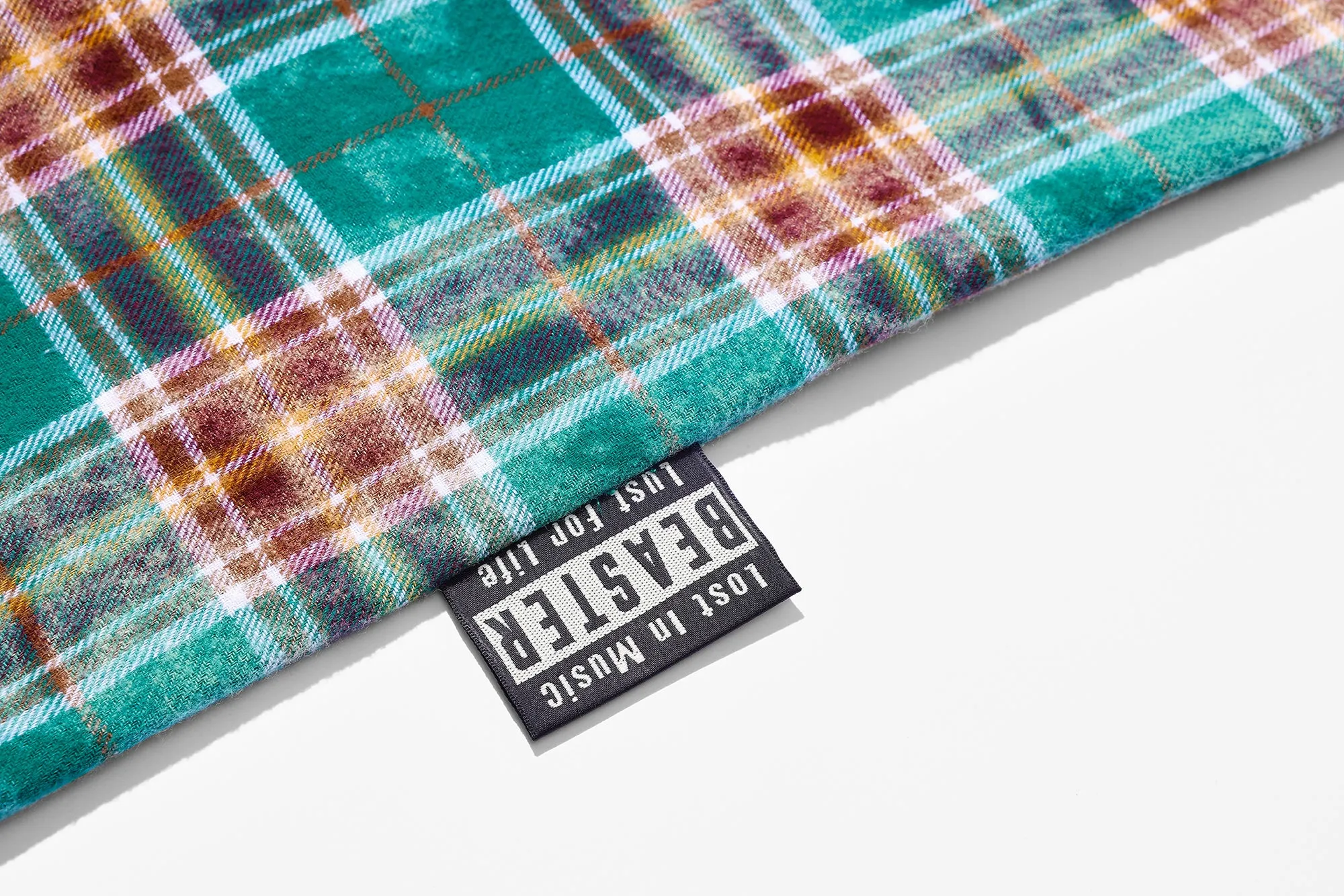 BEASTER Washed Haze Plaid Shirt