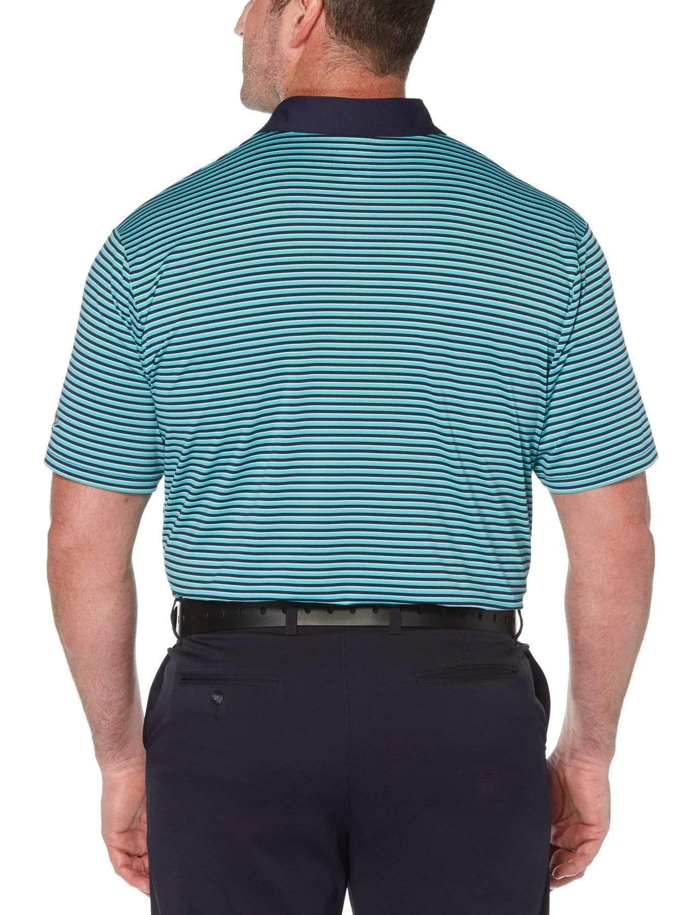 Big & Tall Refined 3-Color Stripe Polo