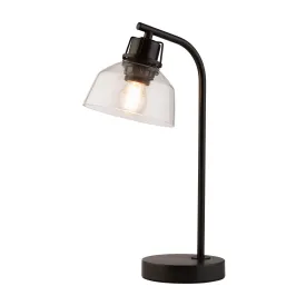 Black and Glass Table Lamp