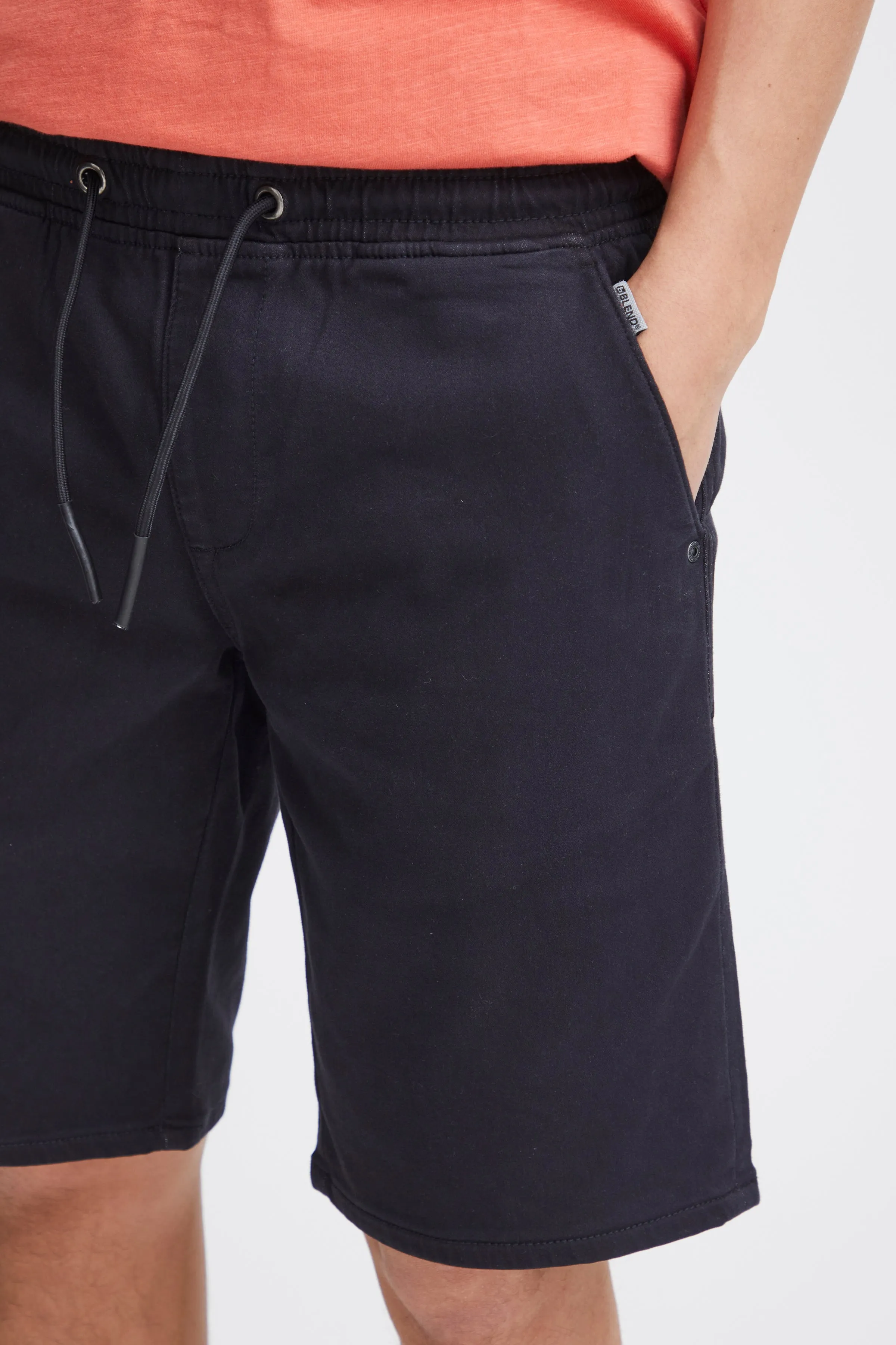 Black Denim Jogg Shorts