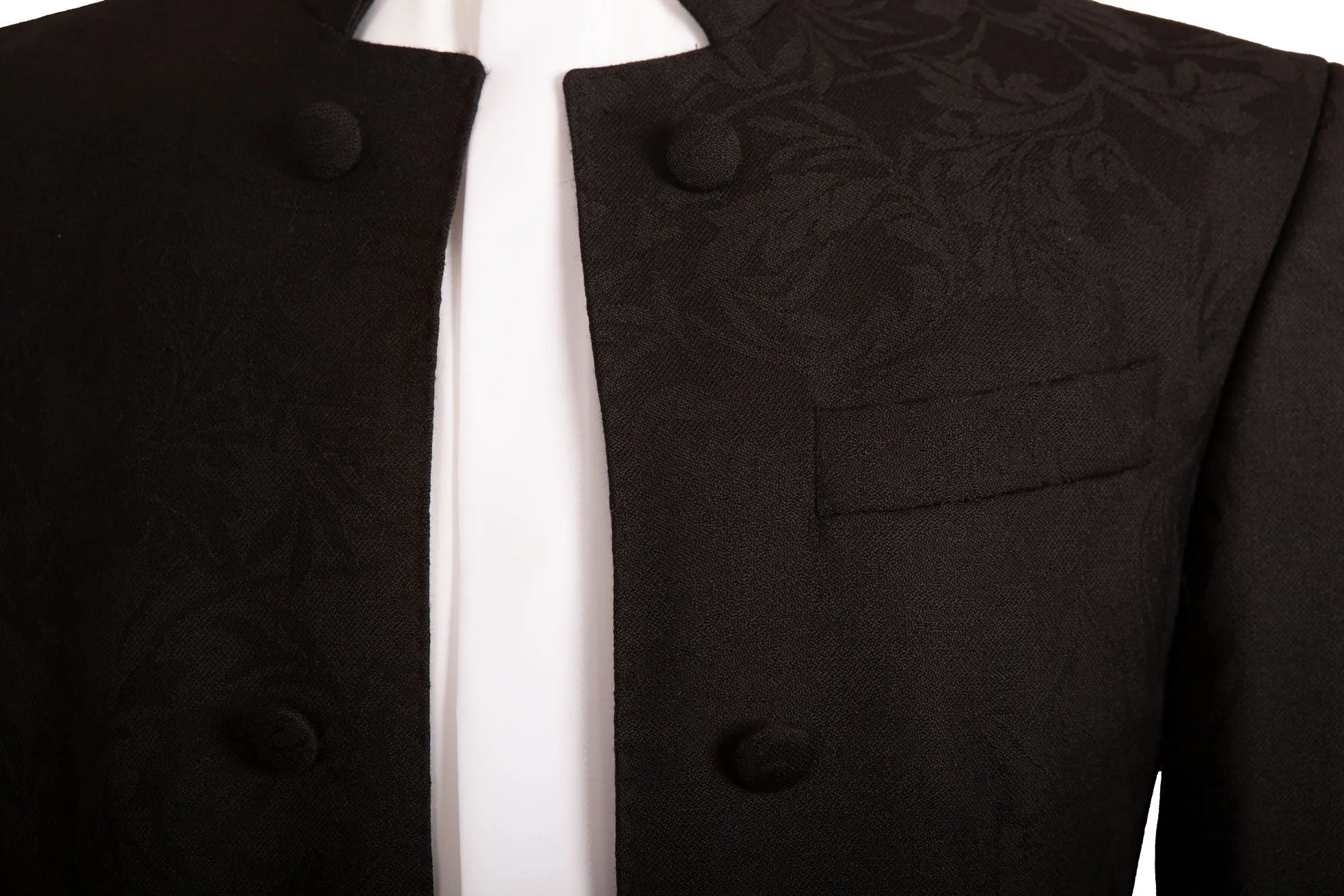 Black Nehru Collar Jacket - Ex Hire