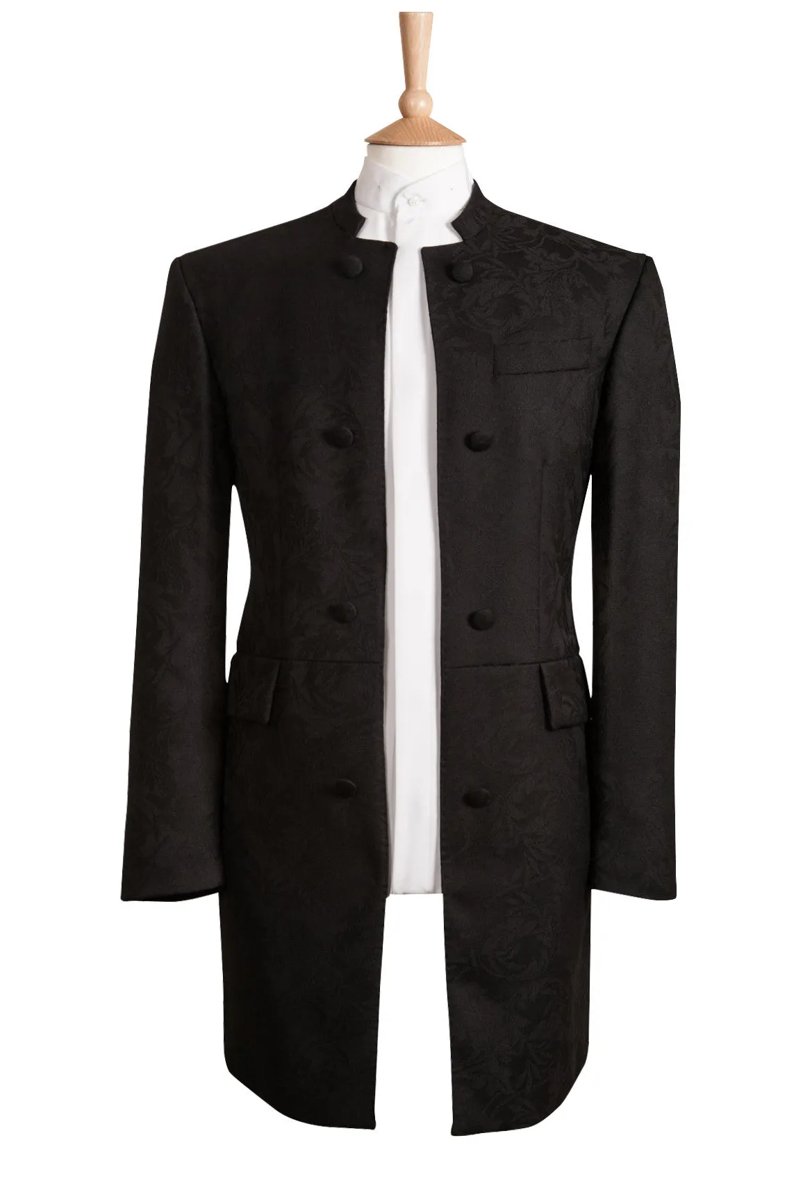 Black Nehru Collar Jacket - Ex Hire