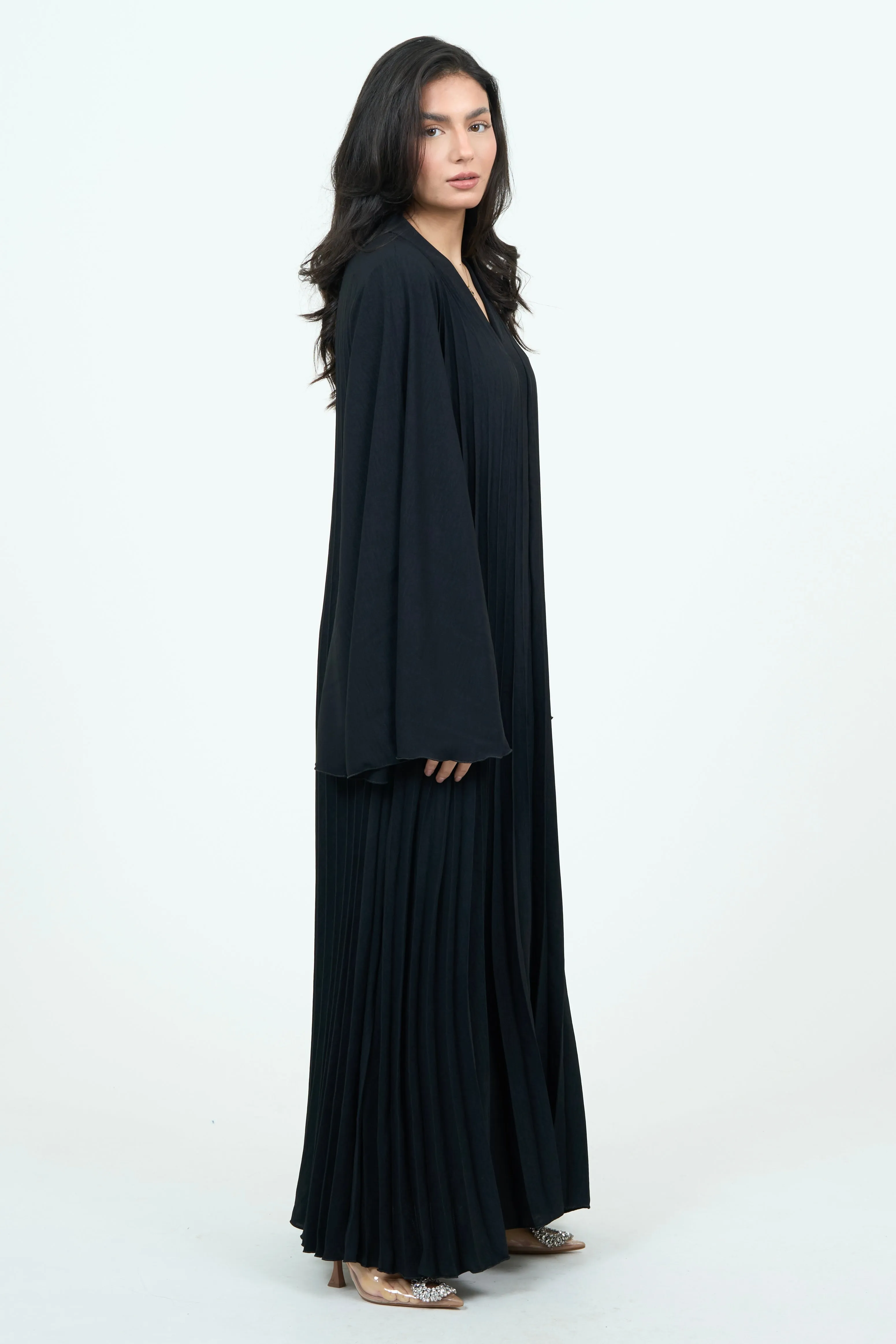 Black Ruffle Abaya