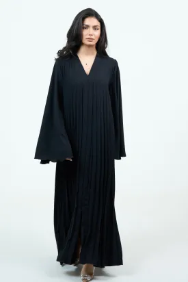 Black Ruffle Abaya