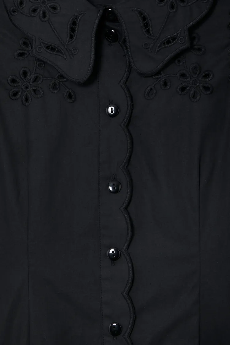 Black Sicily Shirt Dress