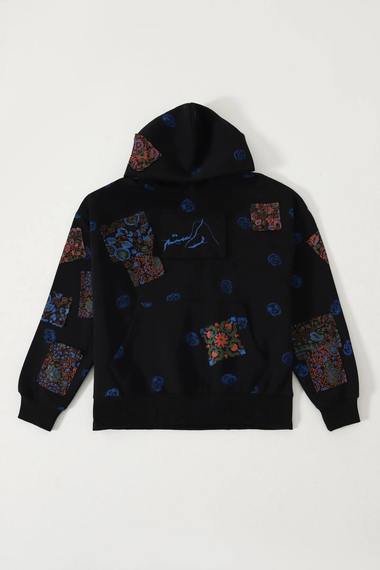 BLOCK PRINT PATCHWORK HOODIE "VERSION 4"