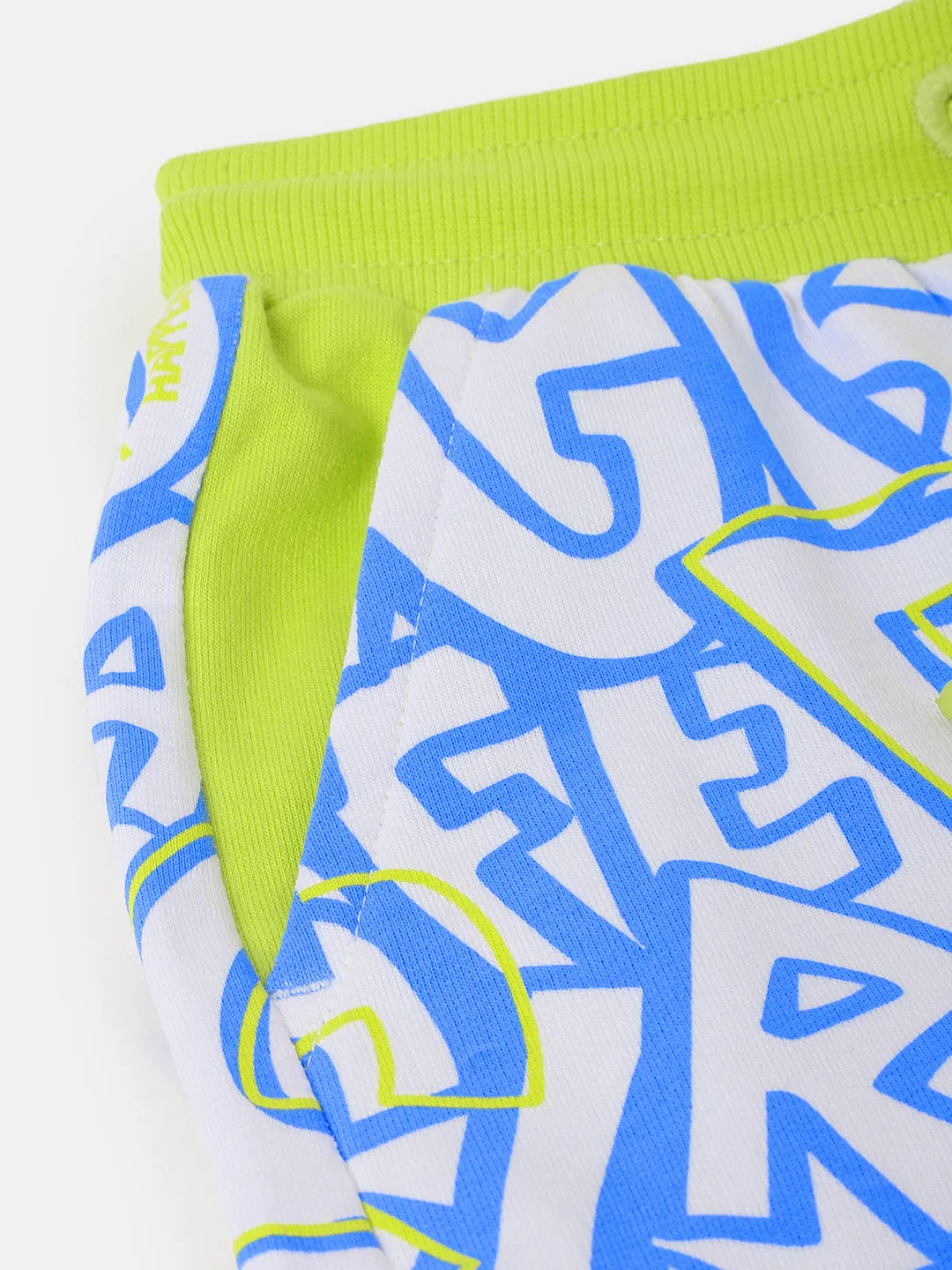 Blue Giraffe Boys Multi Printed Regular Fit Shorts