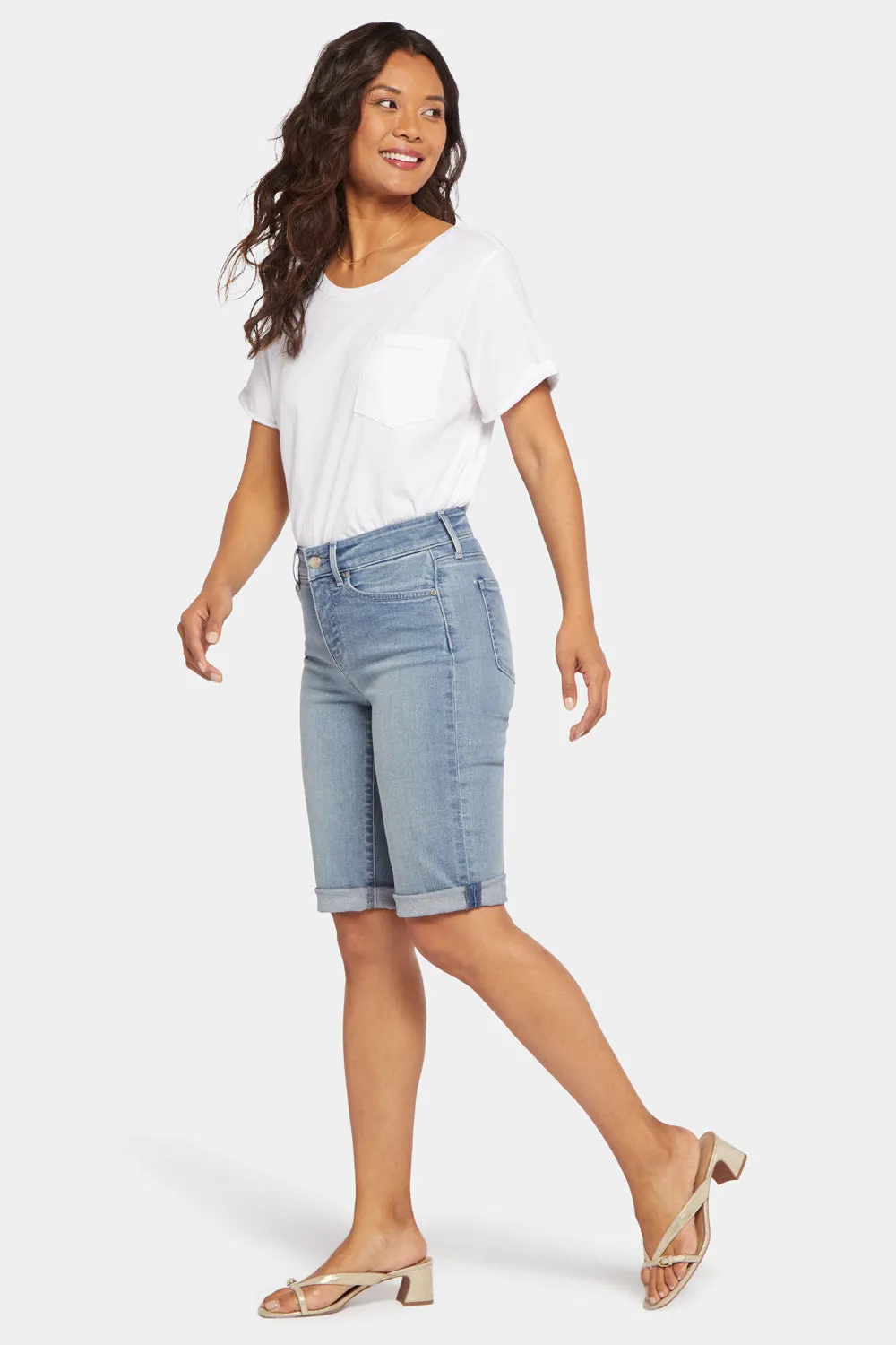 Briella 11 Inch Denim Shorts - Thistle Falls