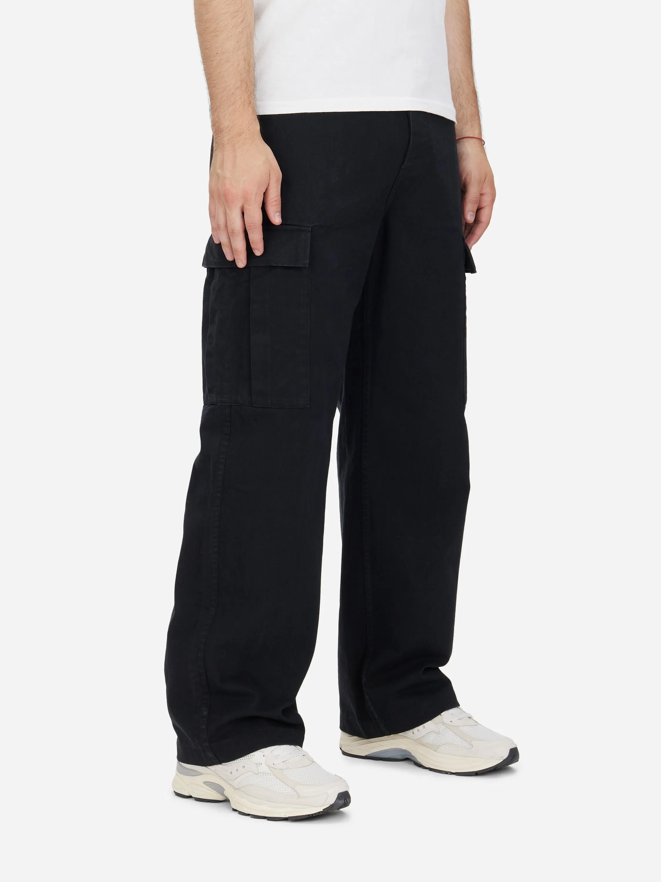 Cargo Pant ~ Black Washed Twill