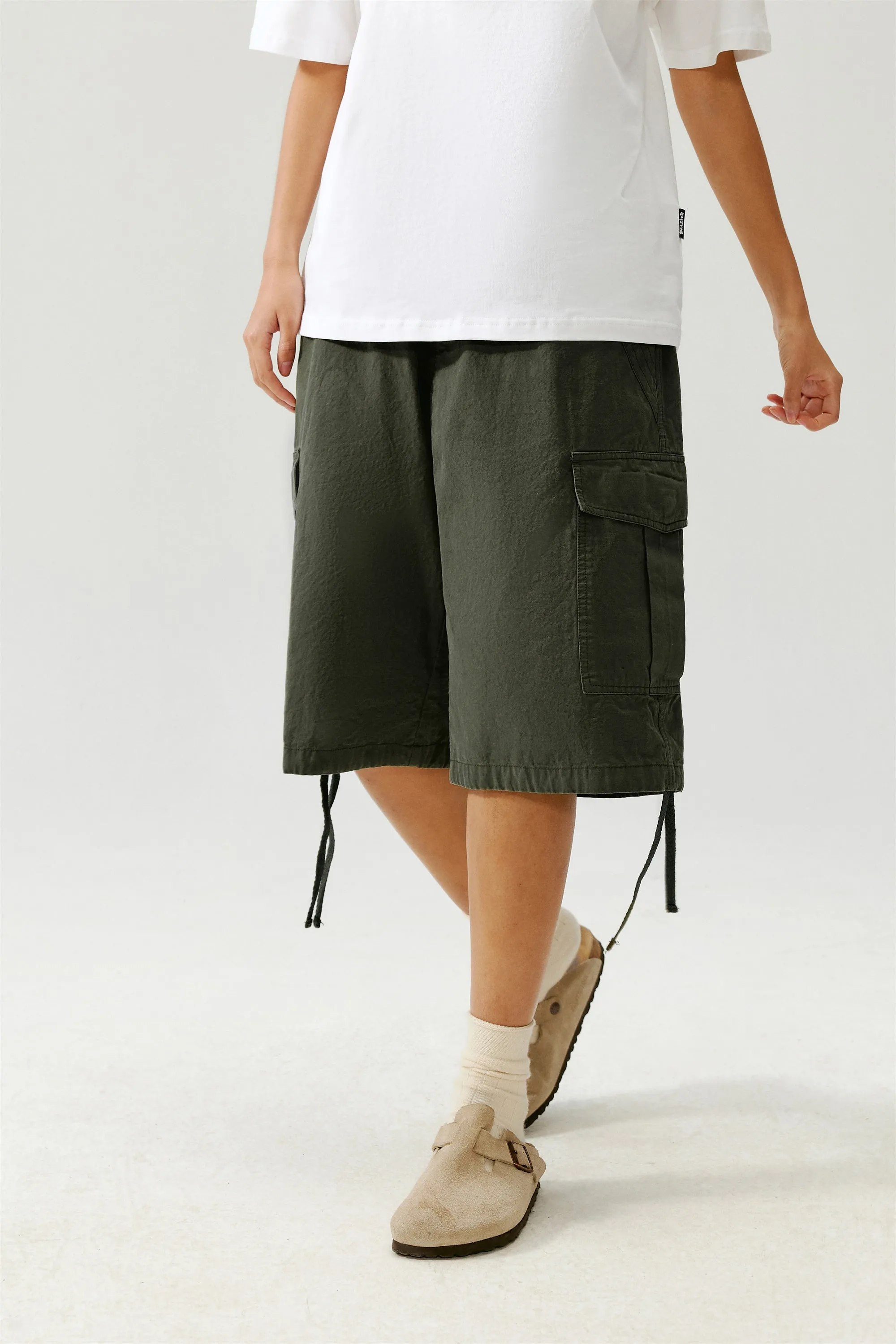 Cargo Pocket Webbing Shorts