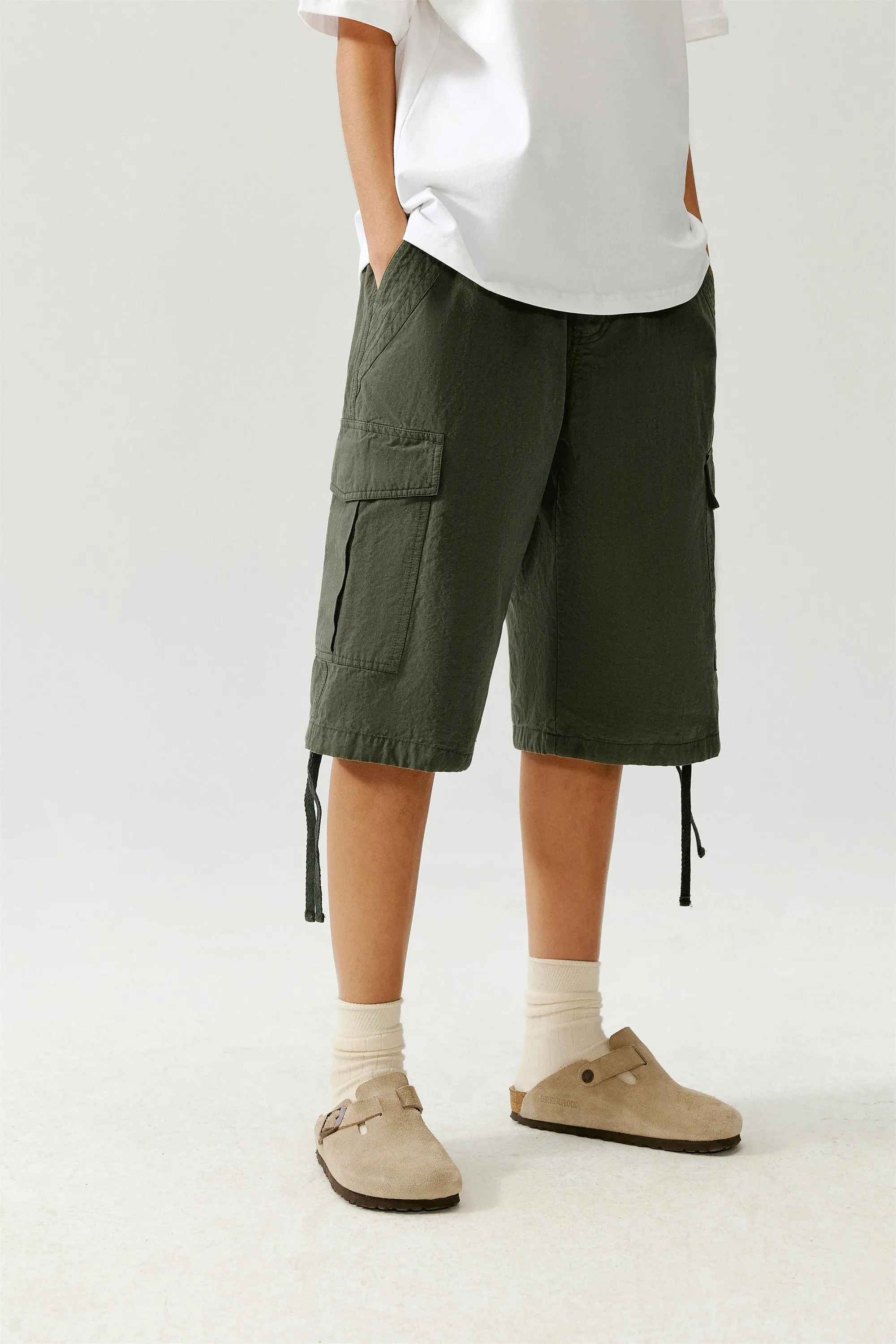 Cargo Pocket Webbing Shorts