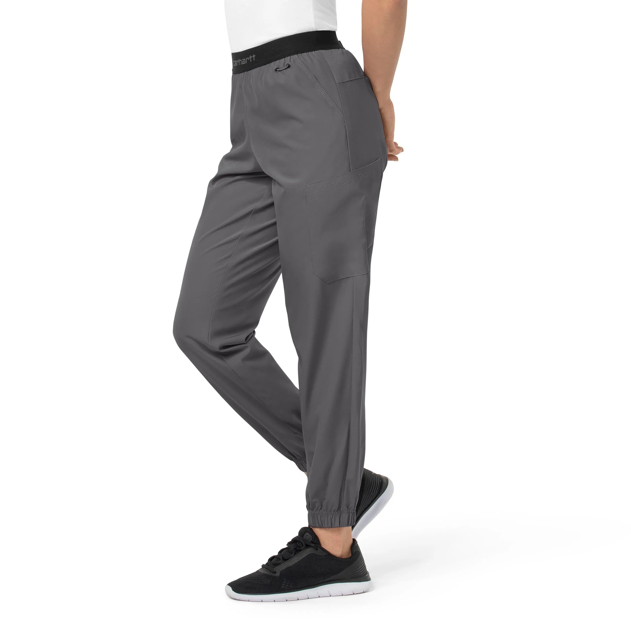 Carhartt Force Liberty Women's Comfort Cargo Jogger Scrub Pant - Pewter