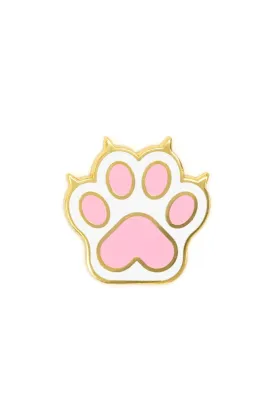 Cat Paw Enamel Pin (1" wide)