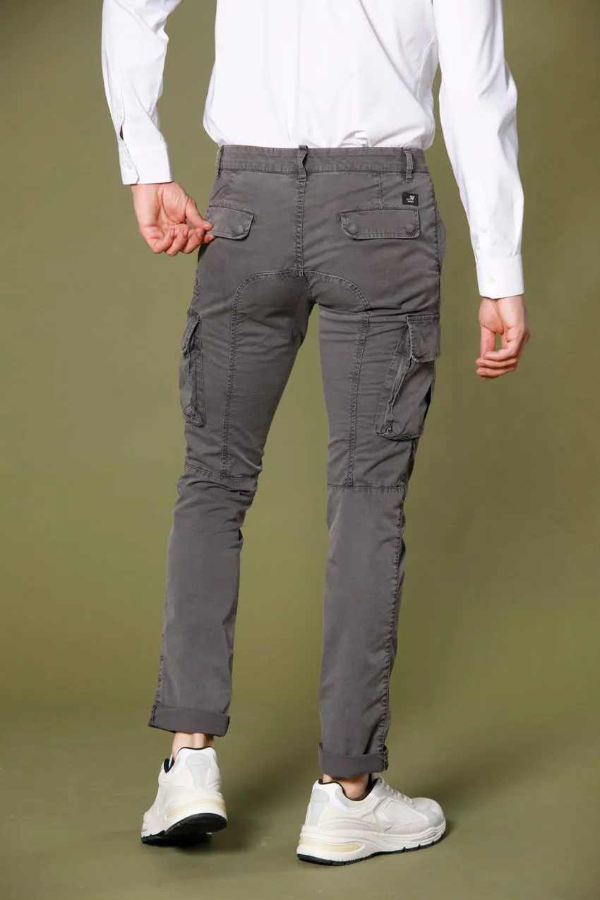 Chile pantalone cargo uomo in twill stretch icon washing extra slim