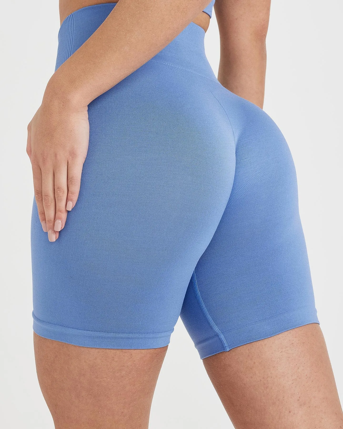 Classic Seamless 2.0 Cycling Shorts | Light Denim Marl