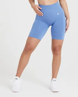 Classic Seamless 2.0 Cycling Shorts | Light Denim Marl