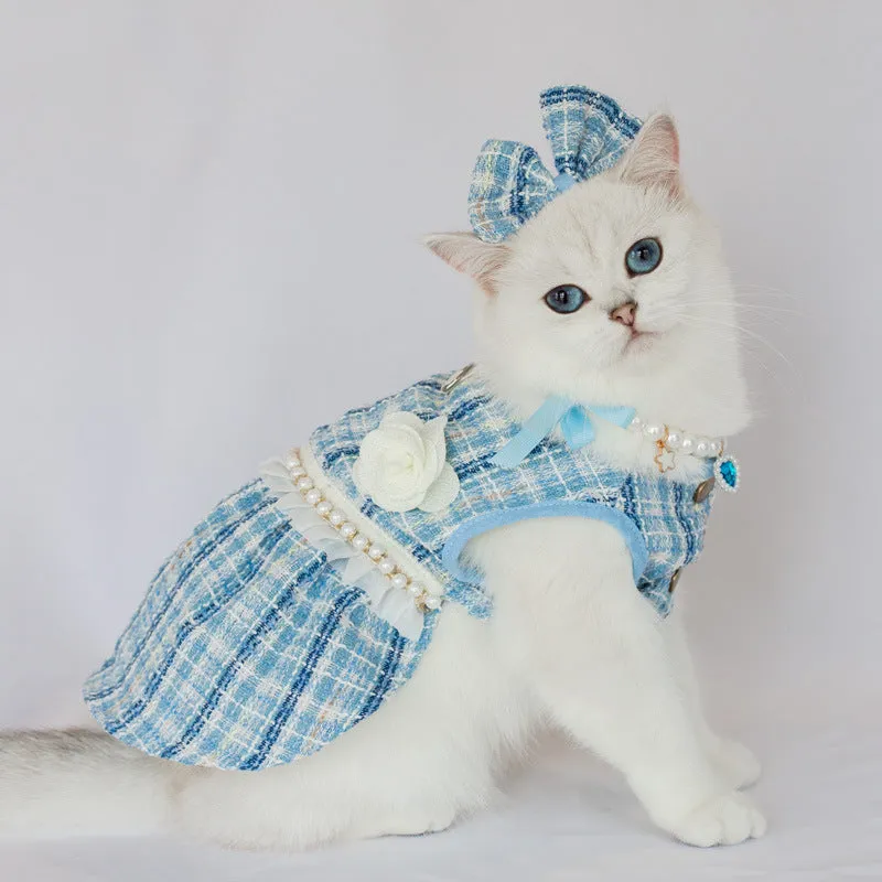 Cute Cat Dress - Fashionable Pet Skirt