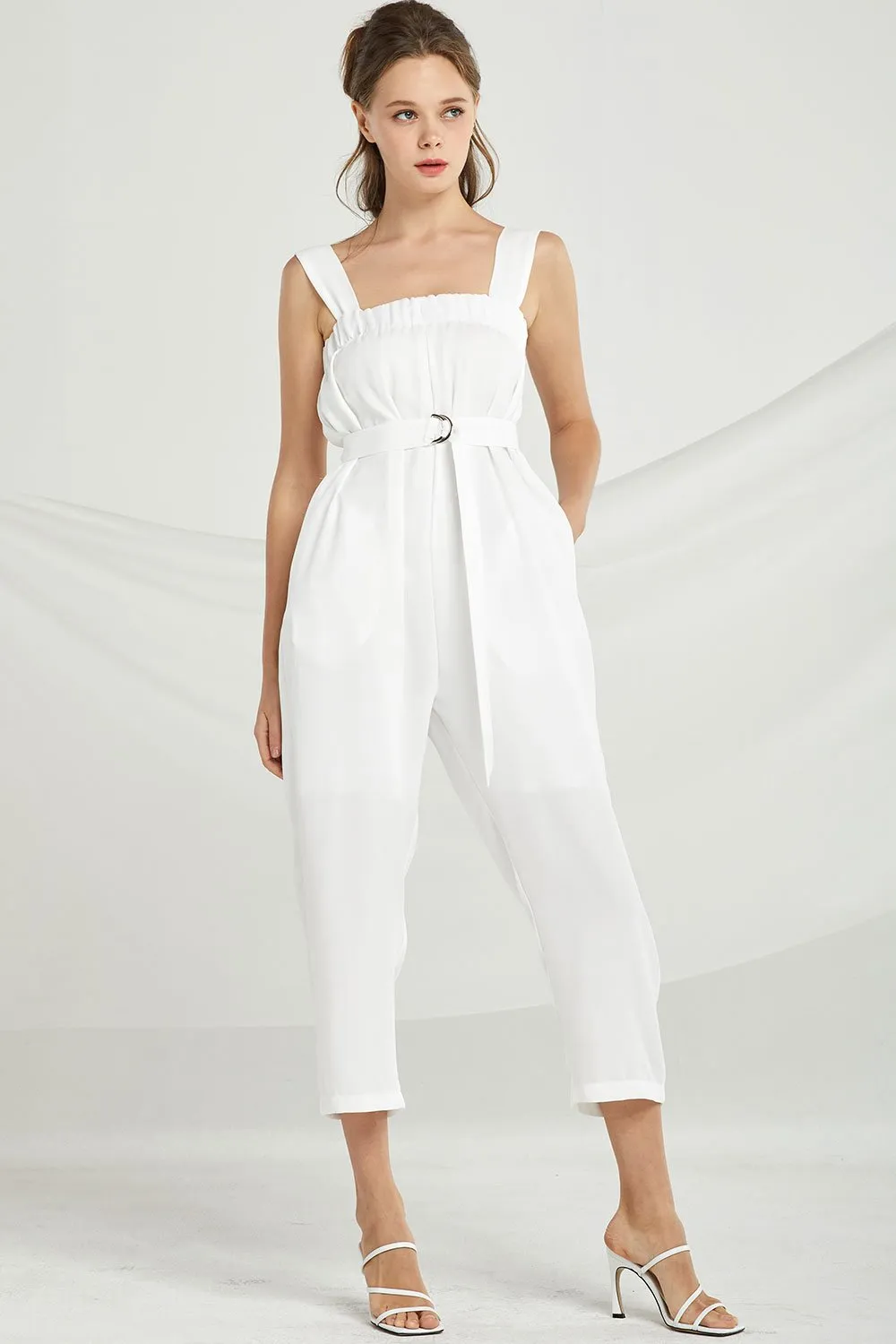 Dakota Smocked Wide Leg Jumpsuit