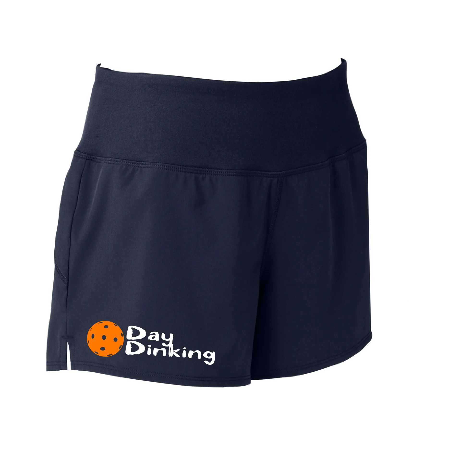 Day Dinking (Pickleball Colors Cyan Green Orange Pink Stars) | Women's Pickleball Shorts