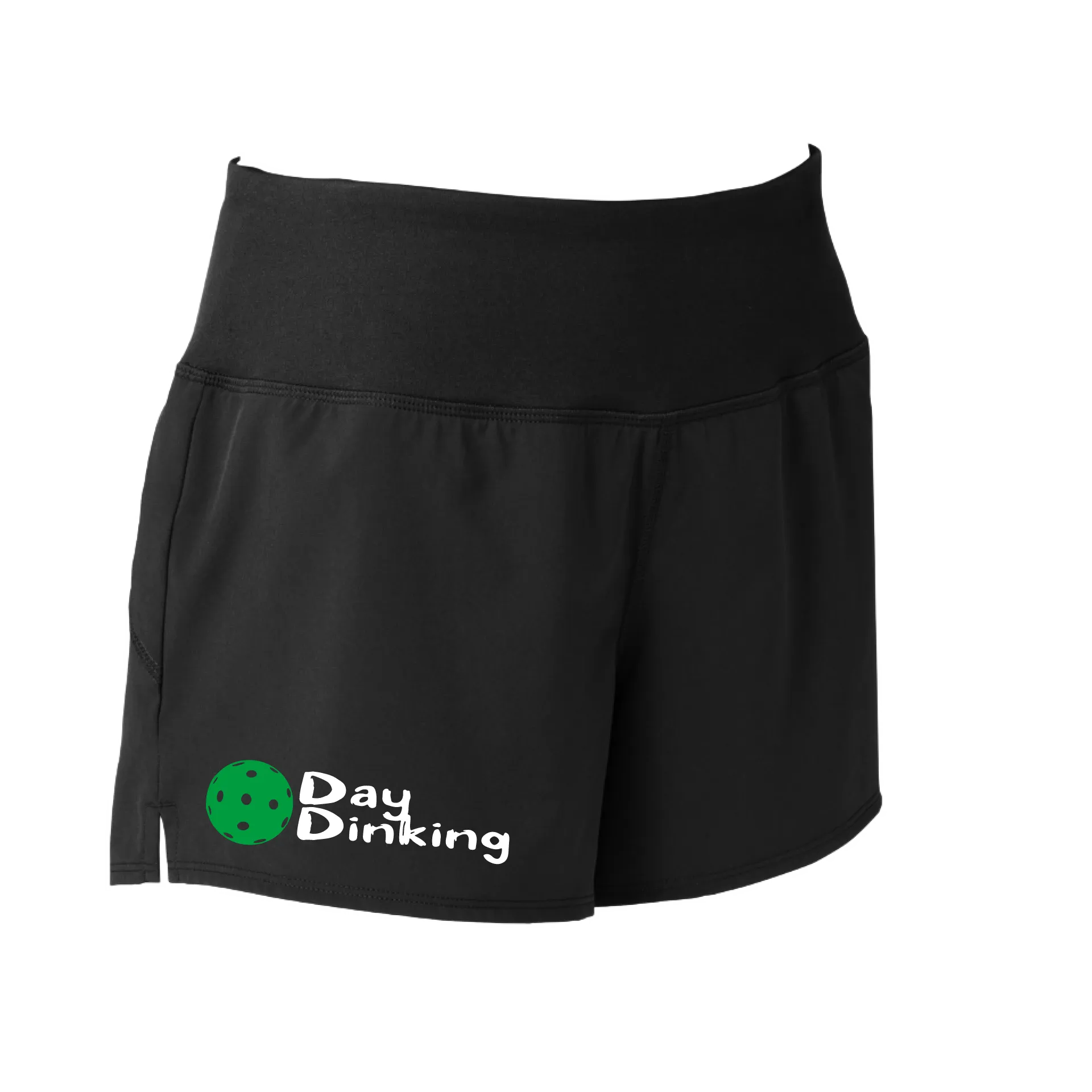 Day Dinking (Pickleball Colors Cyan Green Orange Pink Stars) | Women's Pickleball Shorts