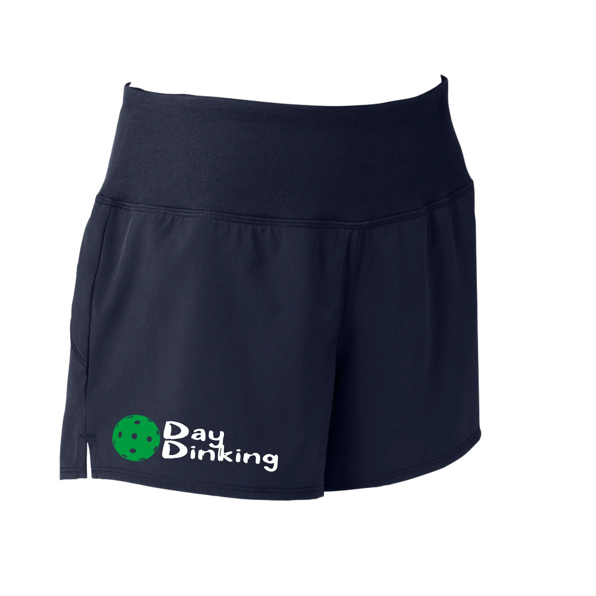 Day Dinking (Pickleball Colors Cyan Green Orange Pink Stars) | Women's Pickleball Shorts