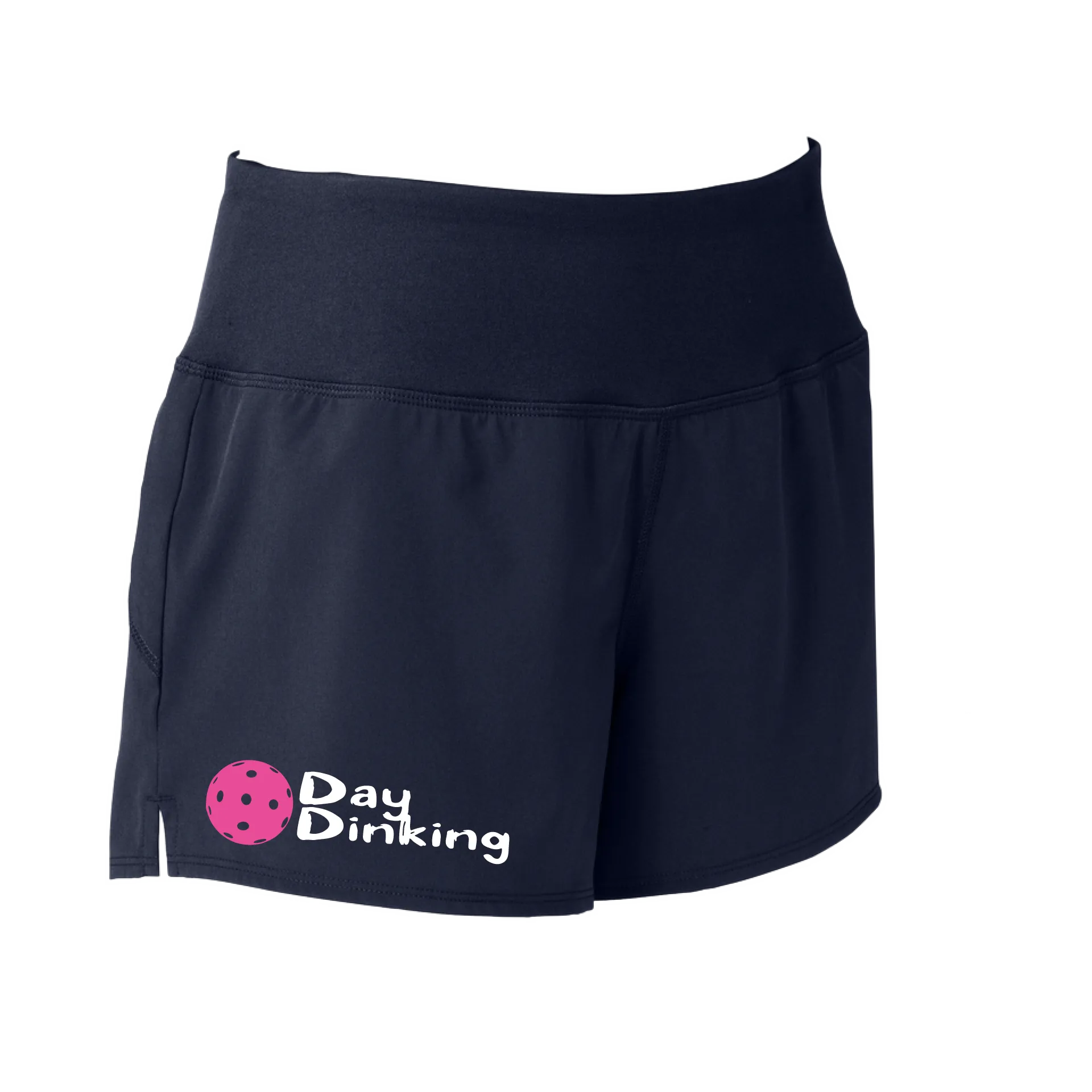 Day Dinking (Pickleball Colors Cyan Green Orange Pink Stars) | Women's Pickleball Shorts