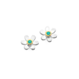 December birthstone daisy studs