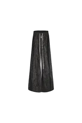 Disark Textured Pleated Wide-leg Pants