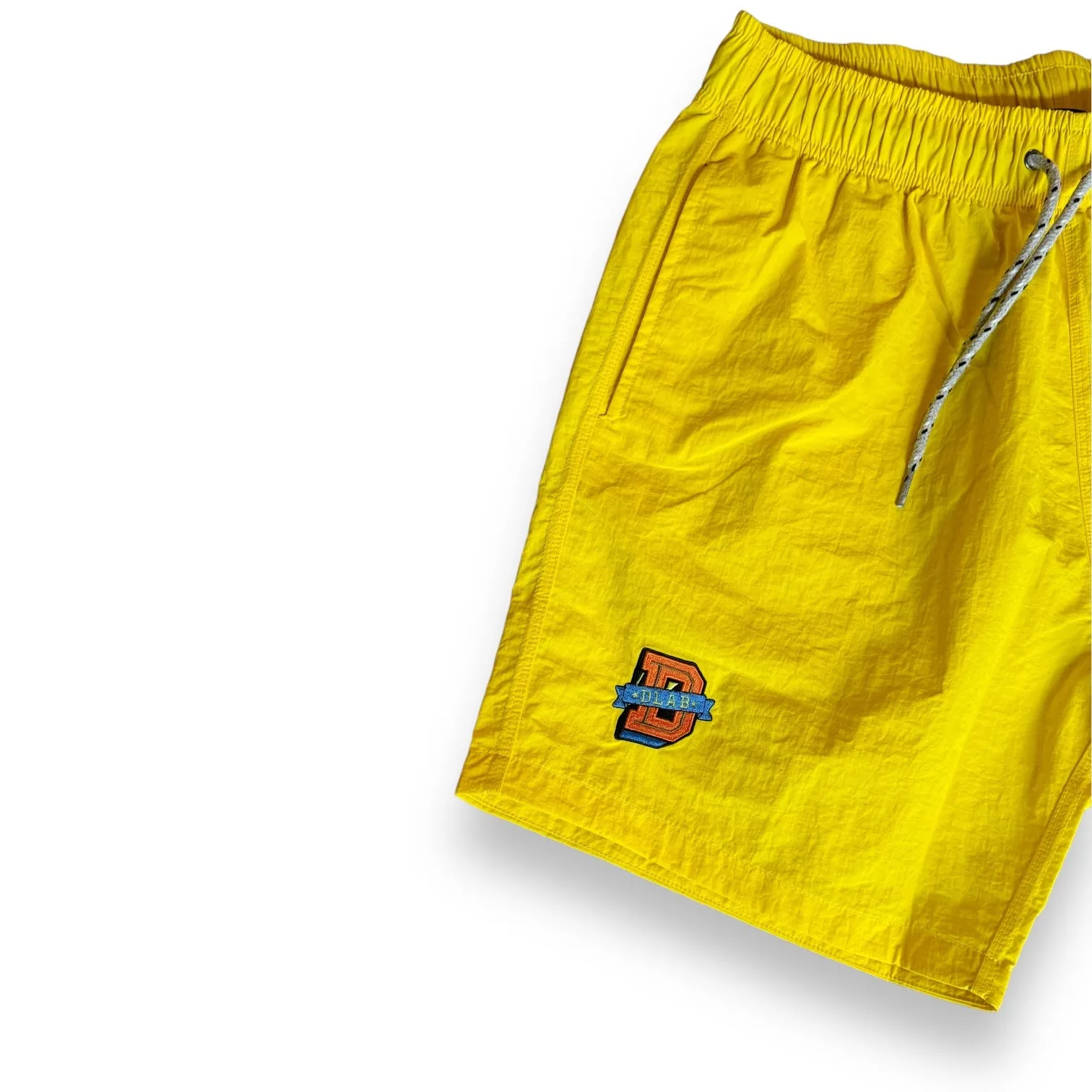 DLAB Hybrid Shorts Yellow with Brown Pocket