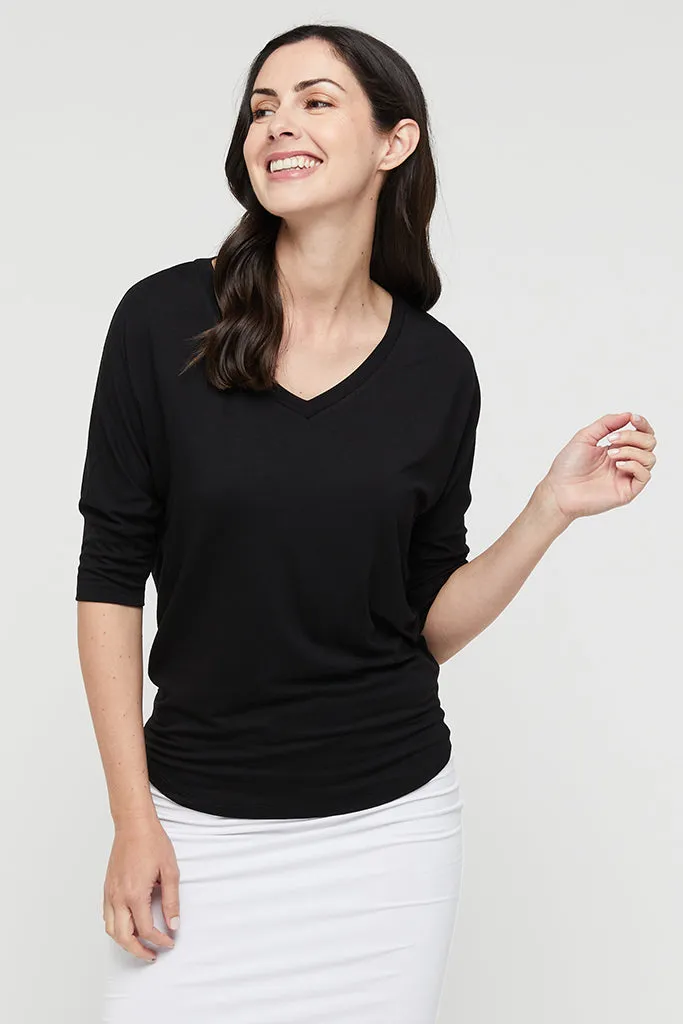 Dolman Sleeve Top - Black