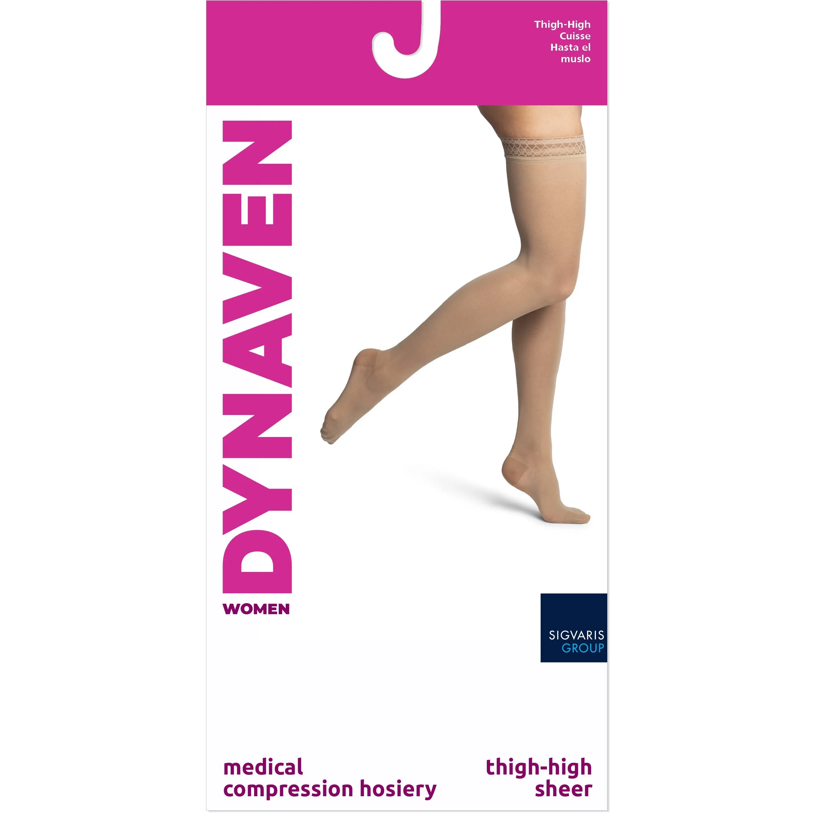 Dynaven Sheer Women's Thigh High 20-30 mmHg