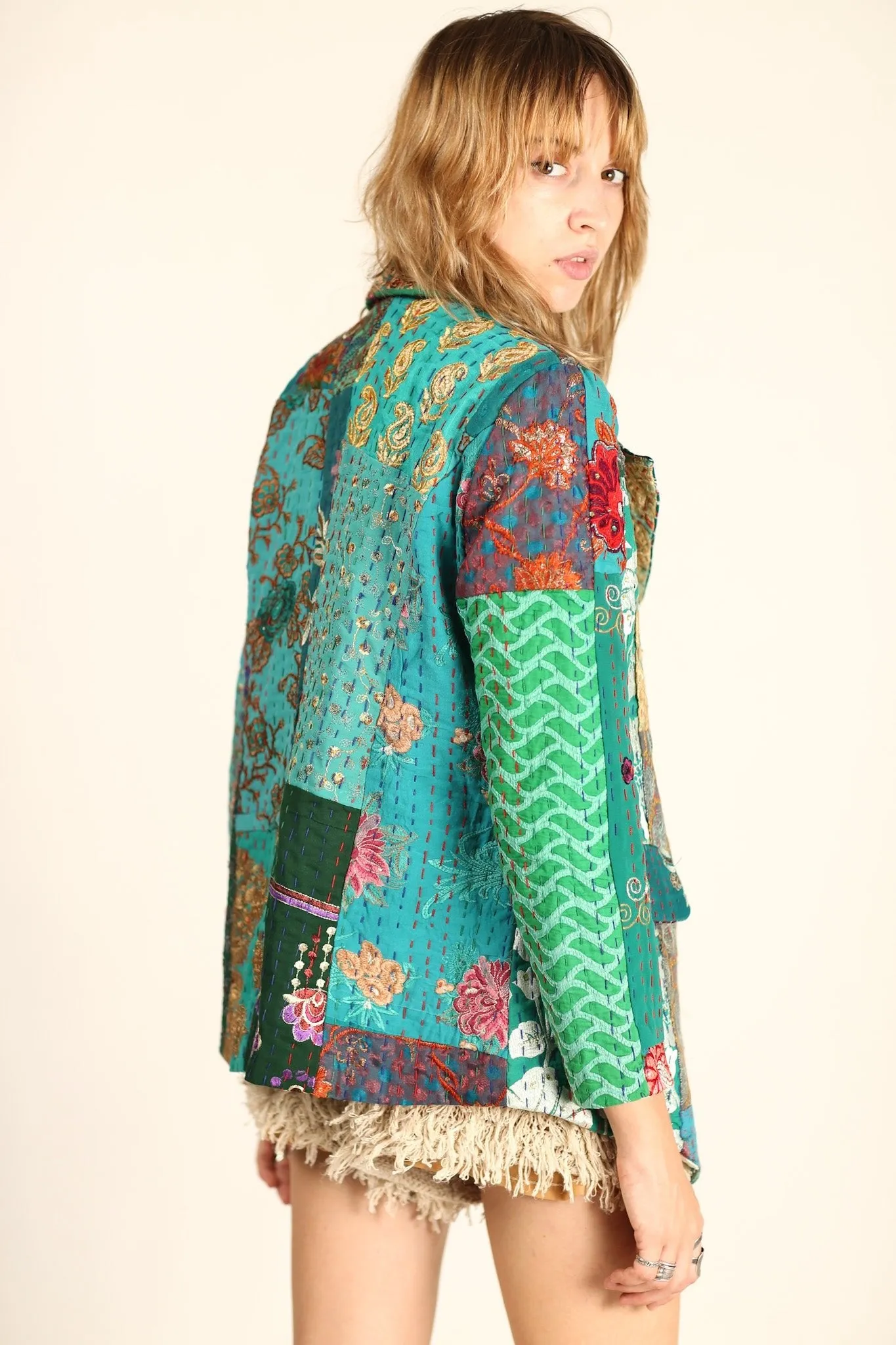 EMBROIDERED PATCHWORK JACKET PENNY