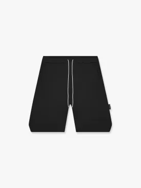 ESSENTIAL COTTON SHORTS - BLACK