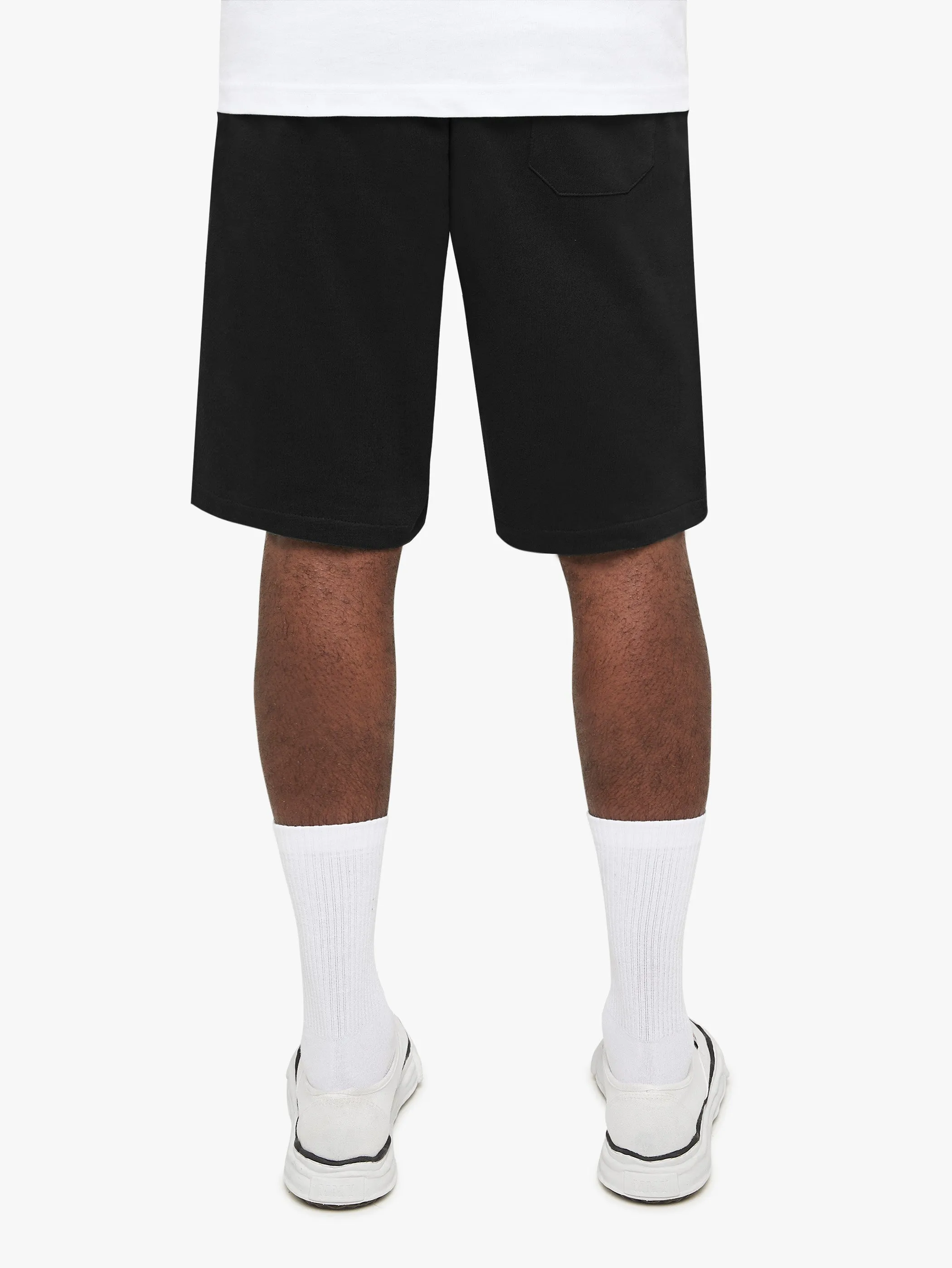 ESSENTIAL COTTON SHORTS - BLACK