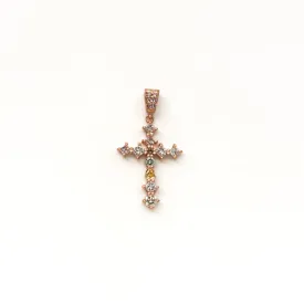 Fancy Mixed Colored Diamond Cross (Pendant Only)