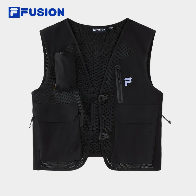 FILA FUSION INLINE URBAN TECH Men Woven Vest (Black)