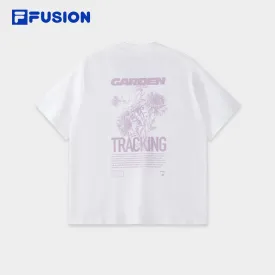 FILA FUSION INLINE URBAN TECH Women Short Sleeve T-shirt (White / Violet)