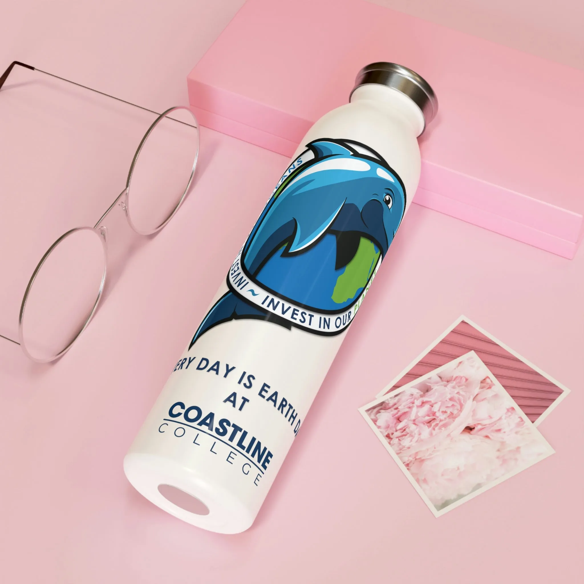 Fin Invest In Our Oceans Slim Water Bottle