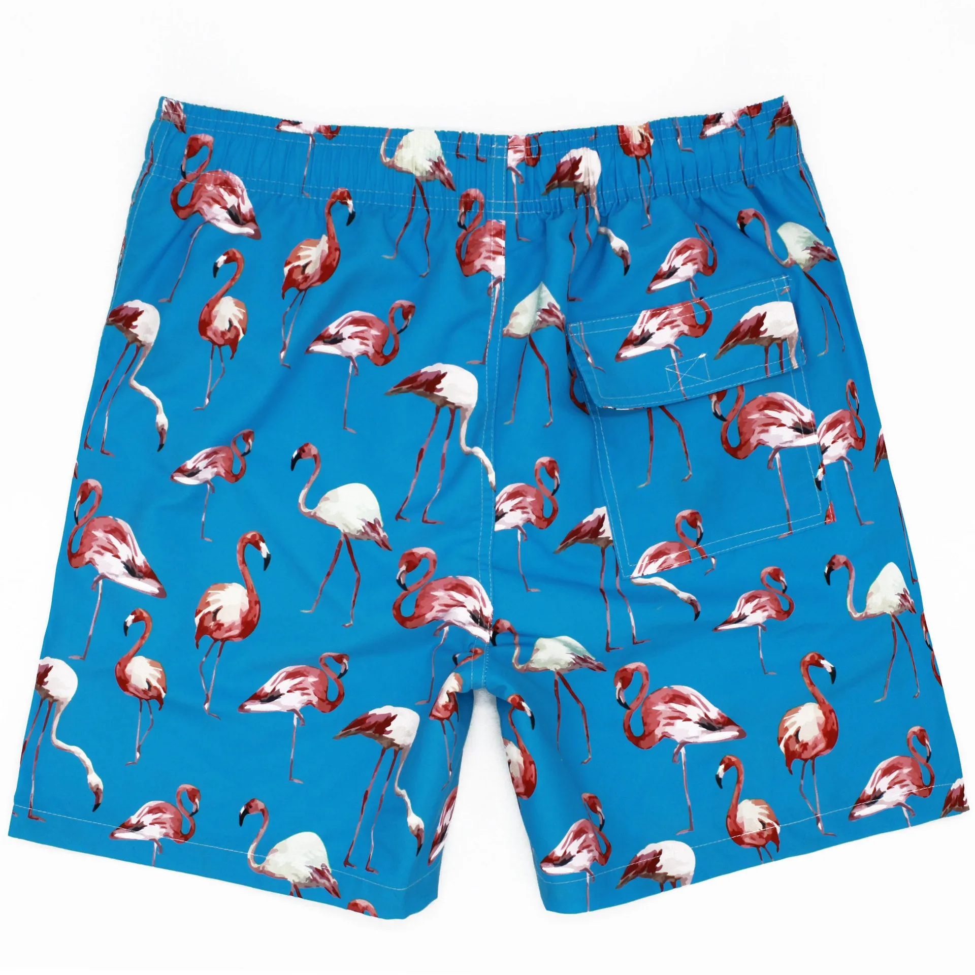 Flamingos Printed Beach Shorts